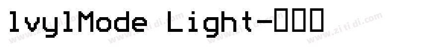 lvylMode Light字体转换